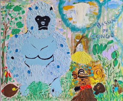 Bassin du Congo, peinture originale de Venice Voisin